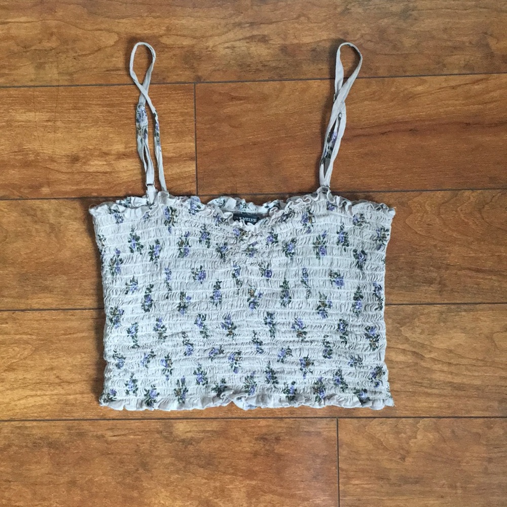 Brandy Melville Floral Crop Top
